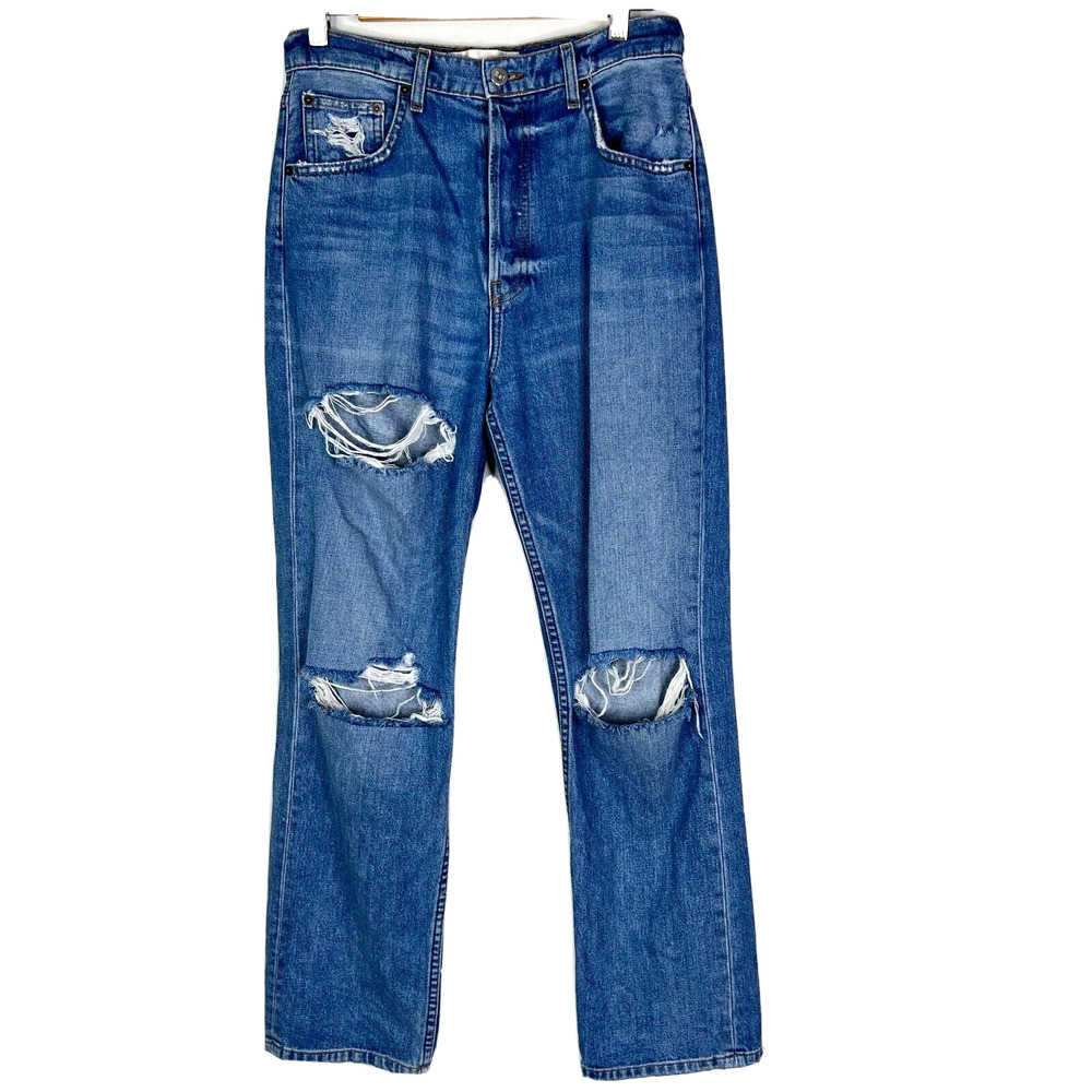 Reformation Cynthia Button Fly Distressed Jean Size‎ 28